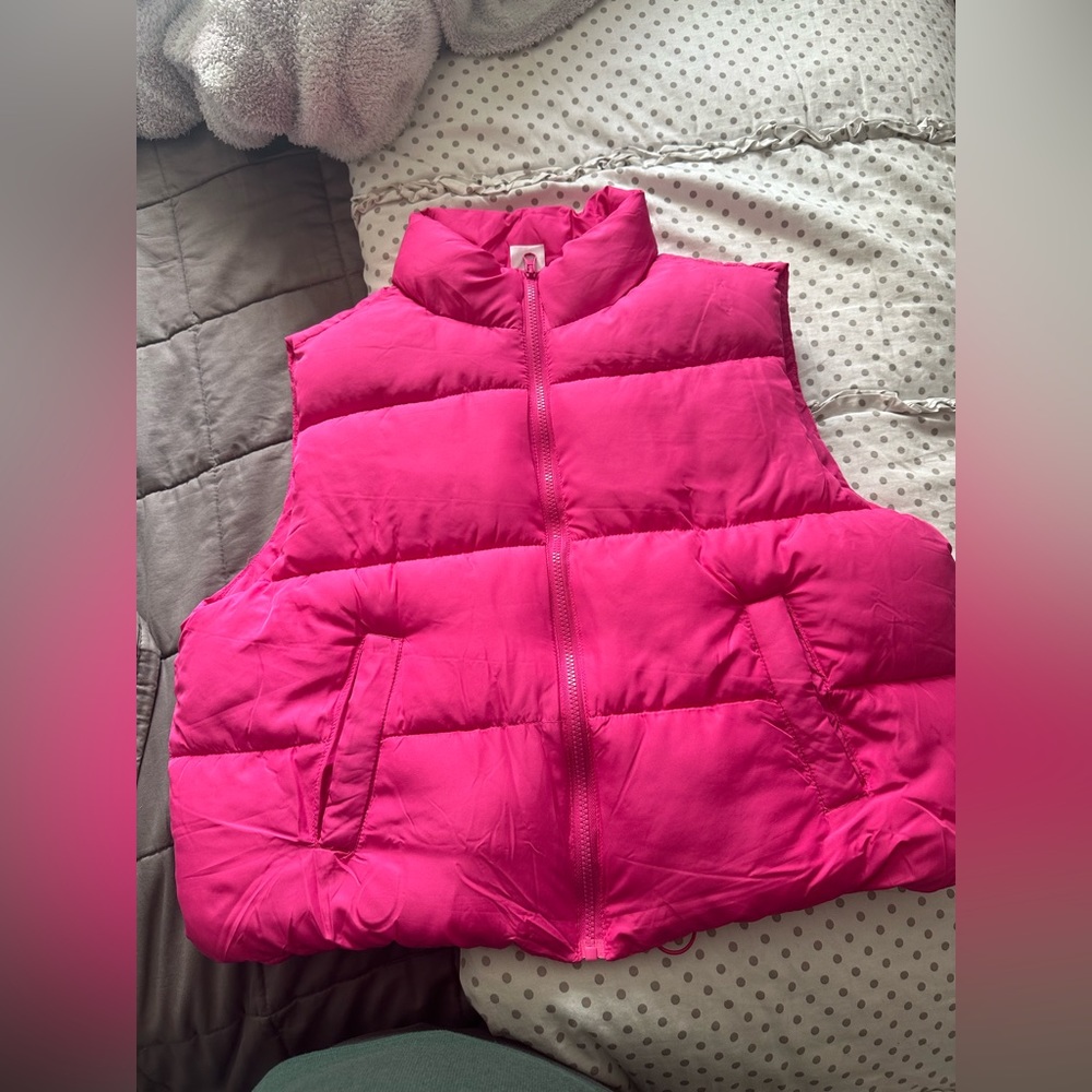 Pink Puffer Vest